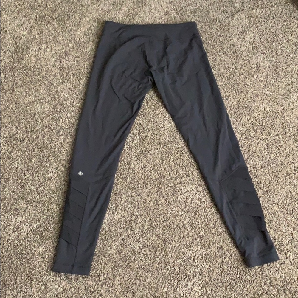 lululemon leggings grey with ruching